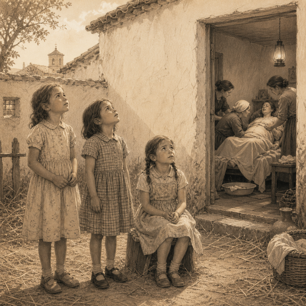 La tarde de las tres niñas.